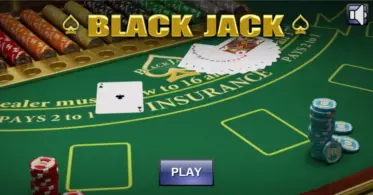 illustration of blackjack table