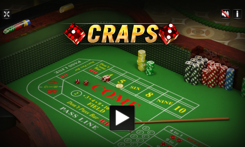 Illustration of craps table