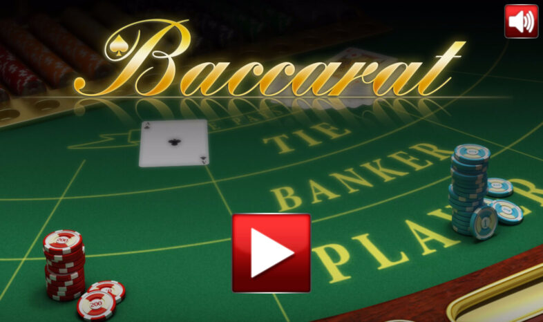 Illustration of Baccarat table