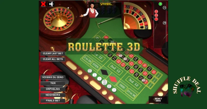 illustration of roulette table